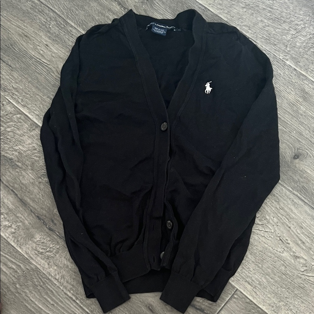Ralph Lauren Black Cardigan Sweater